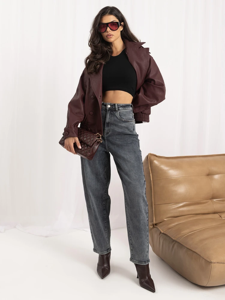 Kelnės jeans- IR-SP-SR0106-1.14P-ciemny pilka