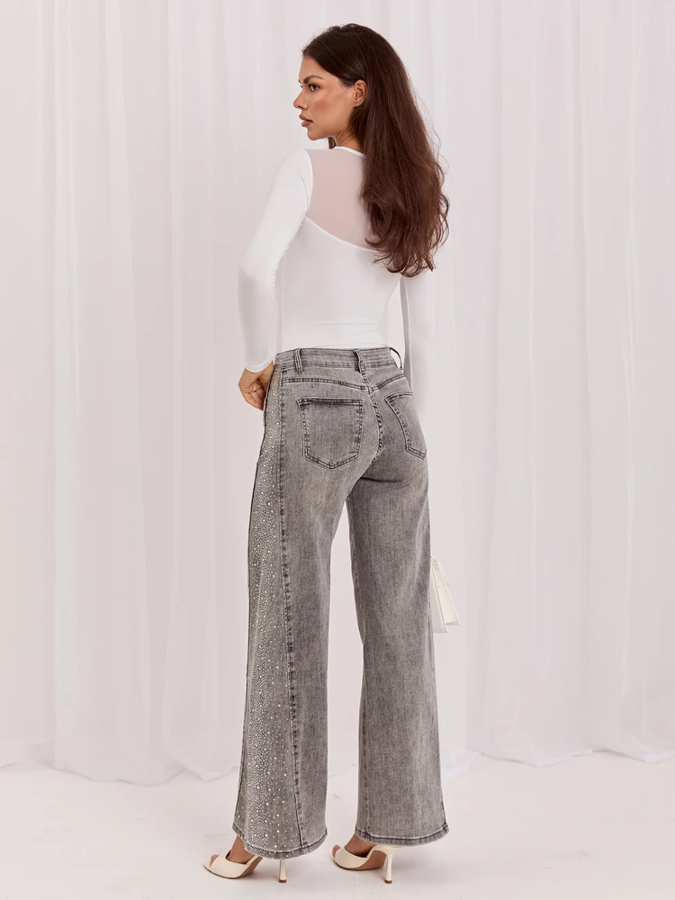 Kelnės jeans-IR-SP-TK519.78-pilka