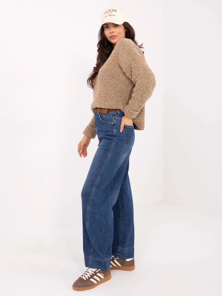 Kelnės jeans-VM-SP-BS1013-3B.19P-ciemny mėlyna