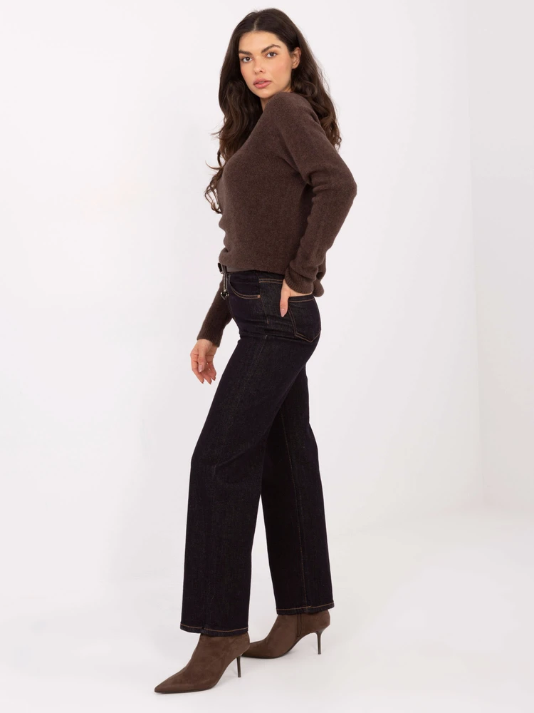 Kelnės jeans-VM-SP-J1350-12.24-tamsiai mėlyna
