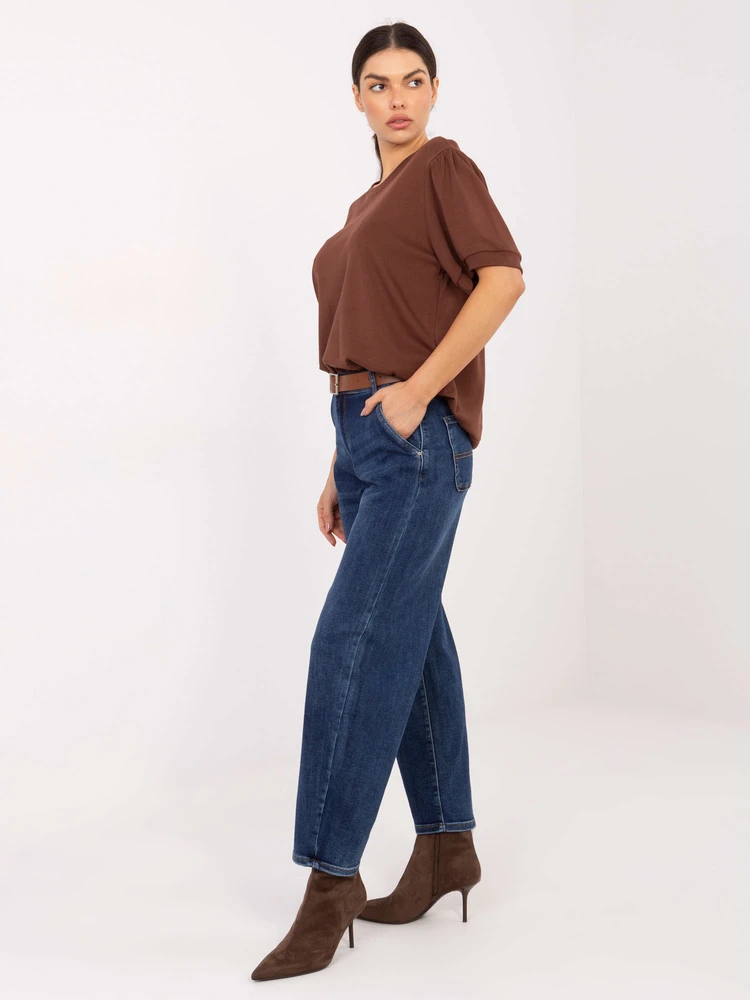 Kelnės jeans-VM-SP-J1569-15.09P-ciemny mėlyna