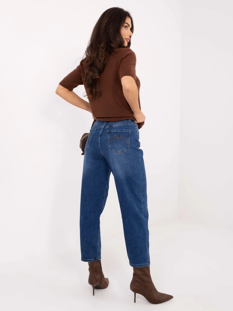 Kelnės jeans-VM-SP-SK600-3B.15P-ciemny mėlyna