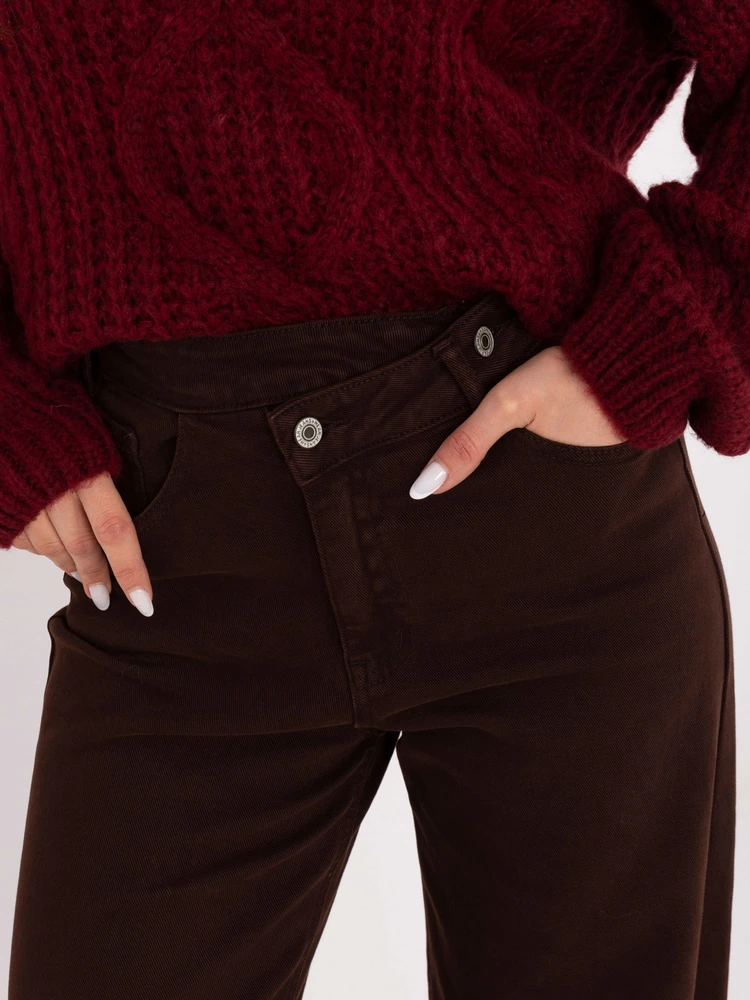 Kelnės jeans-VM-SP-ST6005-5.65-ciemny ruda