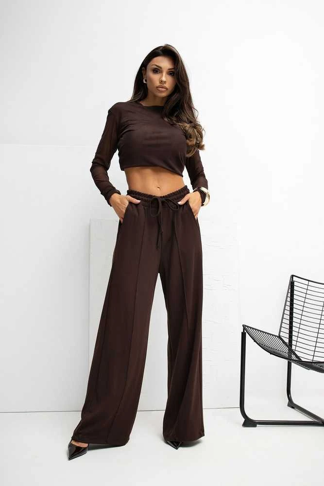 Kelnės laisvalaikio tamprios rudos RV – patogumui ir judėjimo laisvei kasdien.