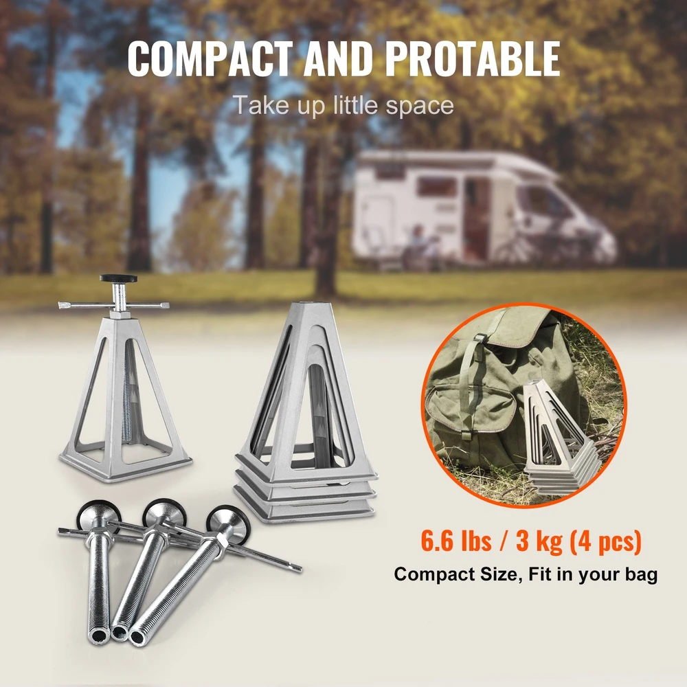 VEVOR RV stabilizavimo domkratai, 4 vnt aliuminio