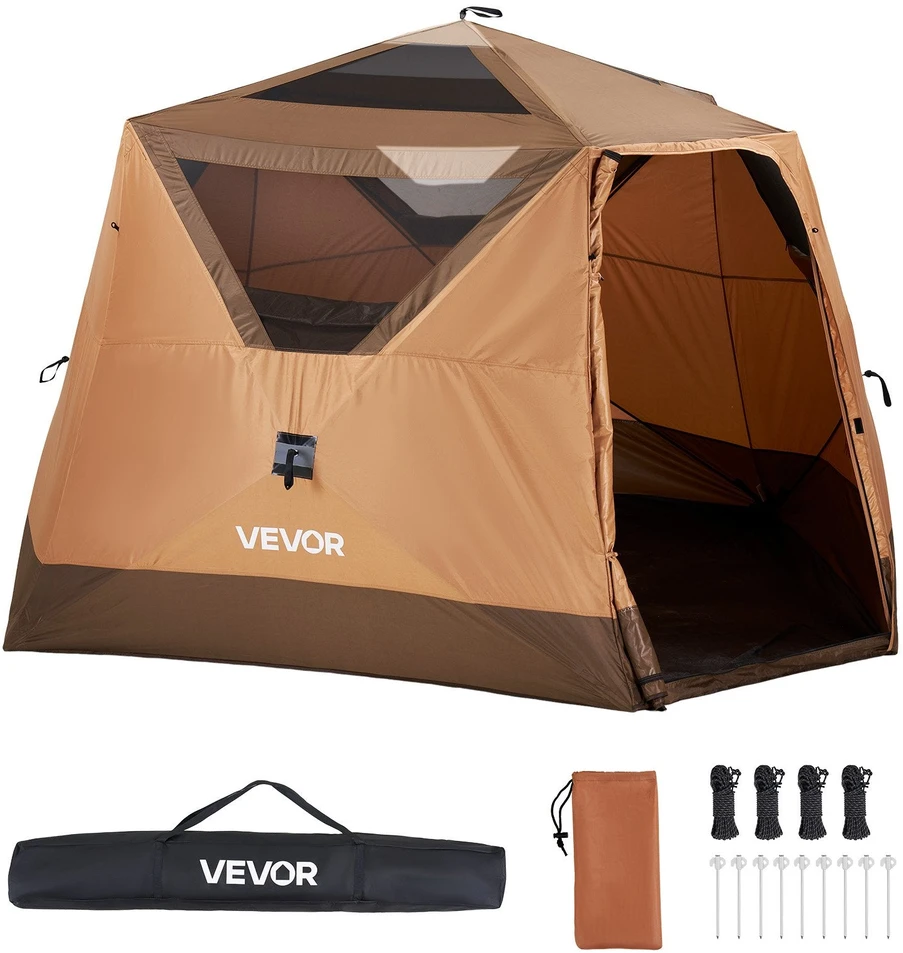 Kempingo palapinė VEVOR YL130x84khaki-5, 6 asmenims