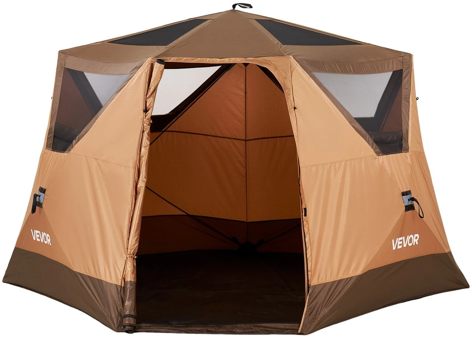 Kempingo palapinė VEVOR YL130x84khaki-5, 6 asmenims