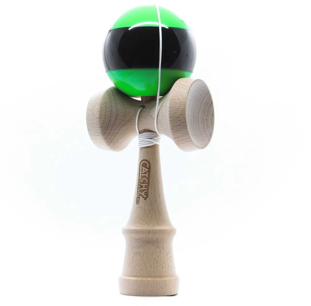 Yoyo Kendama žaislas, medinis/žalias