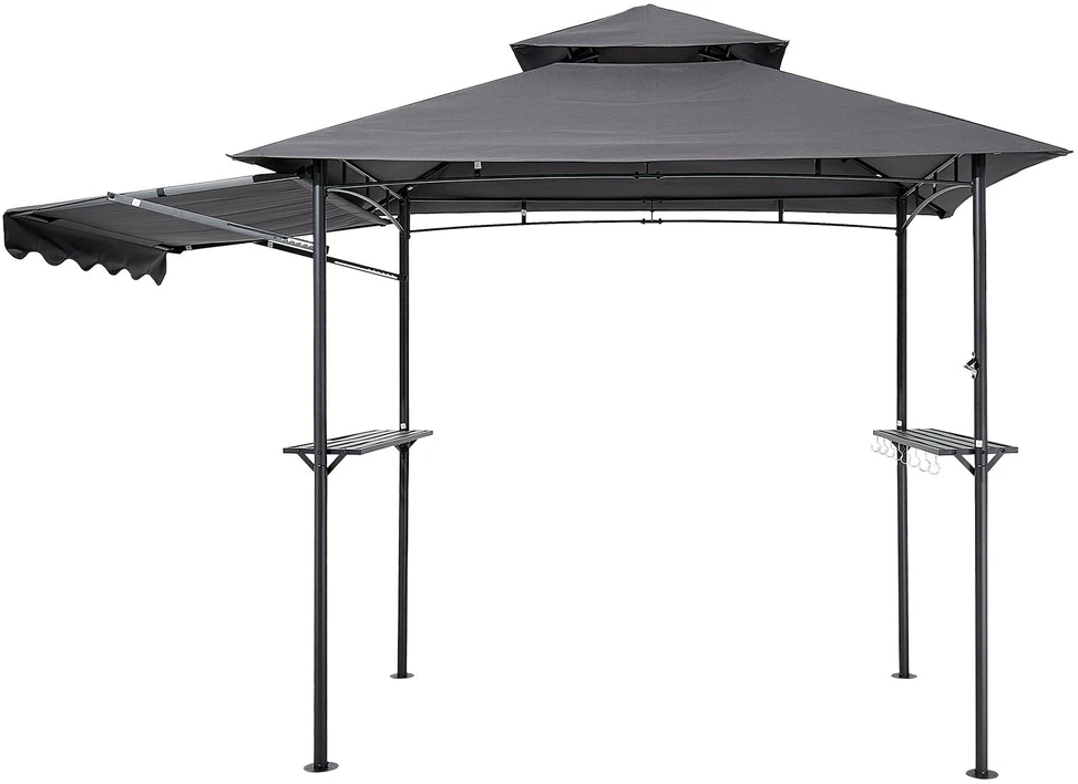 VEVOR Grilis pavėsinei, 2.43 x 1.5 m, dvigubas stogas