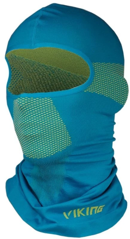 Kepurė Balaklava Viking Sigurd Multifunction, šviesiai mėlyna ir geltona