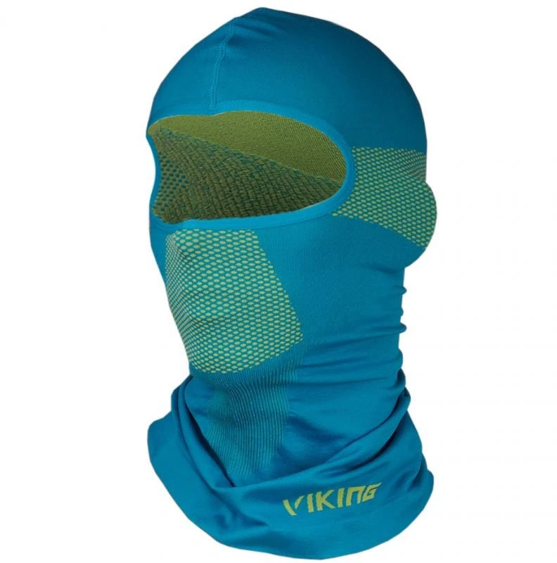 Kepurė Balaklava Viking Sigurd Multifunction, šviesiai mėlyna ir geltona