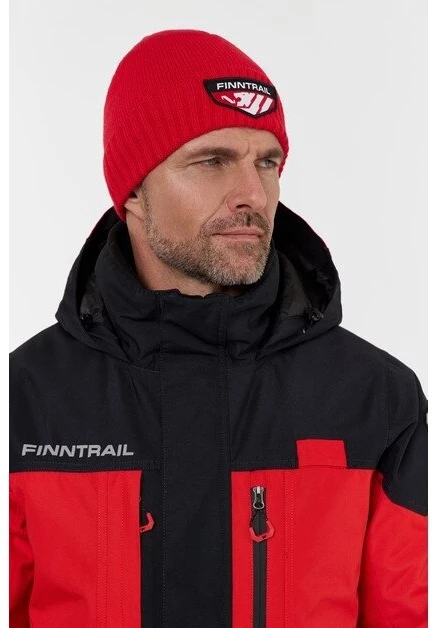 Kepurė Finntrail HAT WATERPROOF Raudona 9714, Dydis: M-L