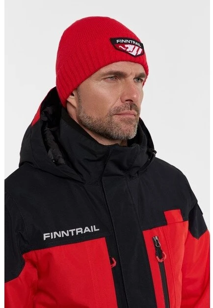 Kepurė Finntrail HAT WATERPROOF Raudona 9714, Dydis: M-L