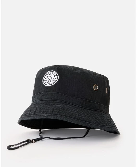 Kepurė Skrybėlė su nuleistu kraštu Rip Curl Wetty Icon, juoda