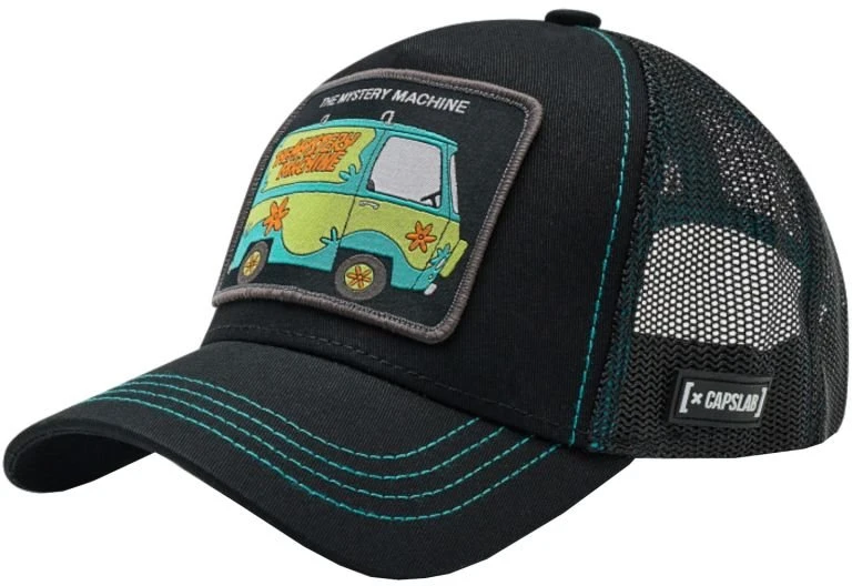 Kepurė su snapeliu Capslab Scooby-Doo The Mystery Machine, juoda