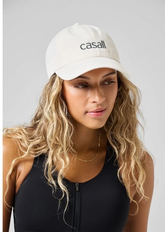 Kepurė su snapeliu Casall Casual Logo Cap, balta