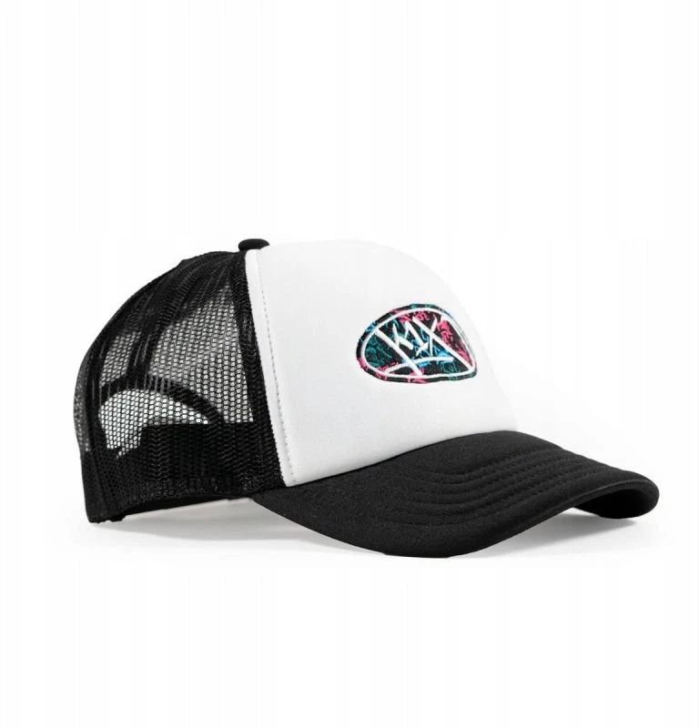 Kepurė su snapeliu K1X Badge Trucker Snapback, juodos ir baltos spalvos