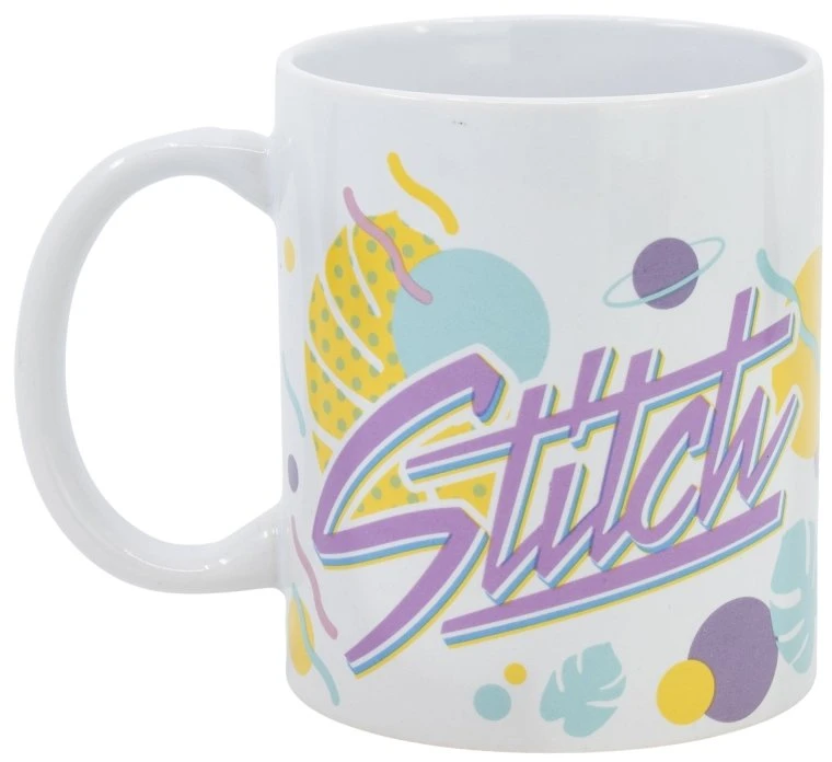 STOR „Disney Stitch“ – keraminis puodelis iš Havajų gėlių kolekcijos, 325 ml