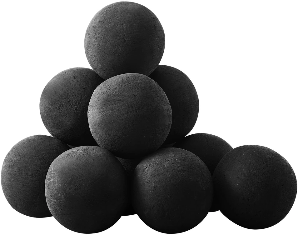 VEVOR 12 vnt. 10 cm keraminiai ugnies rutuliai