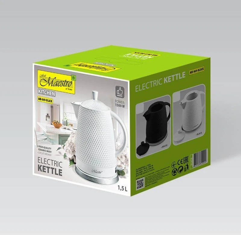 Maestro MR-069 electric virdulys 1.5 L 1500 W Juodas