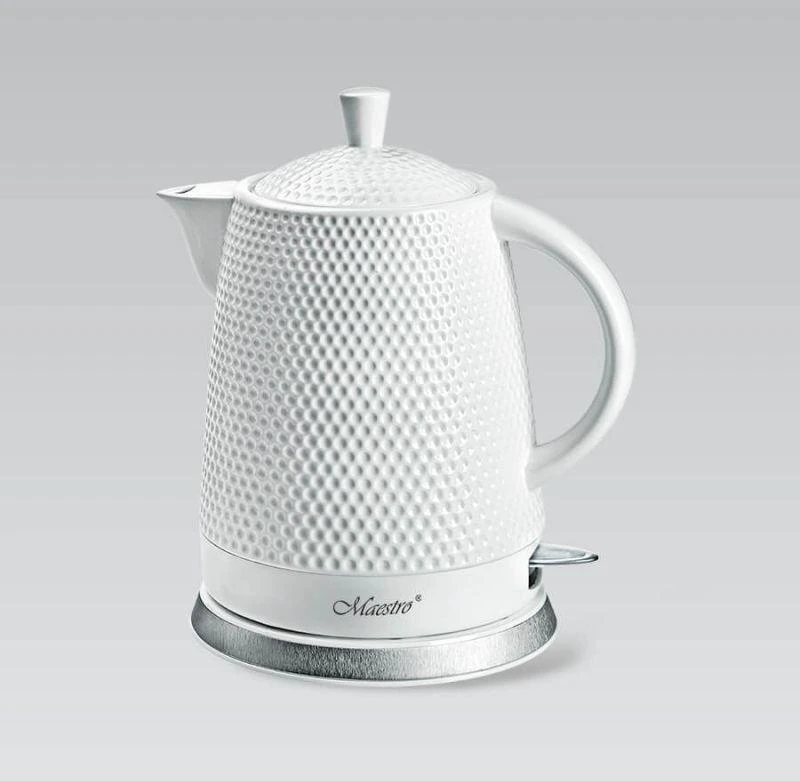 Keraminis elektrinis virdulys 1,5 L 1500 W MR-069-Baltas MAESTRO