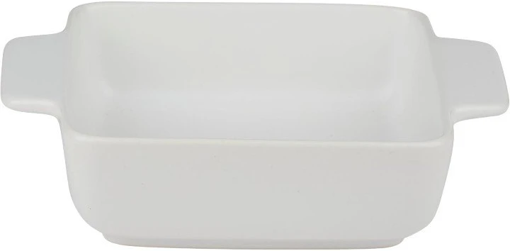 Alpina - Keraminis kvadratinis orkaitėje kepamas indas 21x15.8x5.8 cm (baltas)