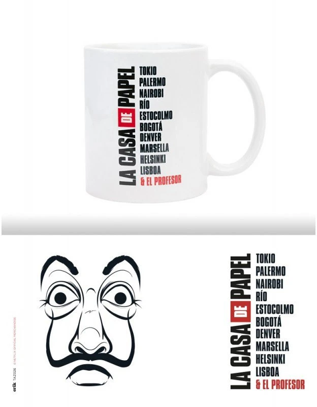 Other Brand La Casa De Papel - Ceramic mug in gift box 330 ml (La Casa De Papel Mask)