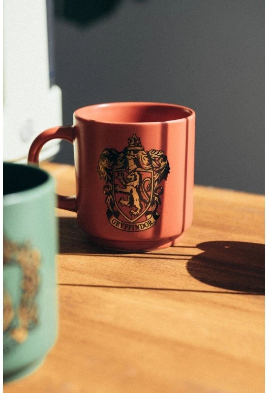 Harry Potter Haris Poteris - Rinkinys keraminiai puodeliai su stovu 300 ml 4 vnt. Hogvartso namai