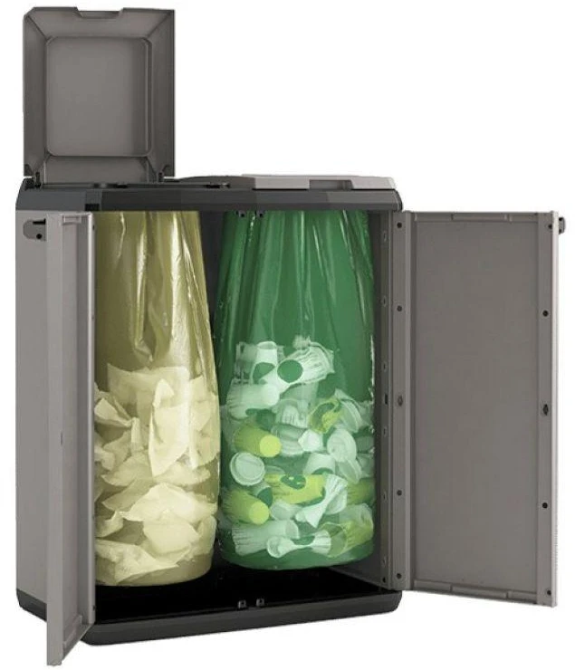 Keter Split Basic 220 l stačiakampė plastikinė dėžė, pilka