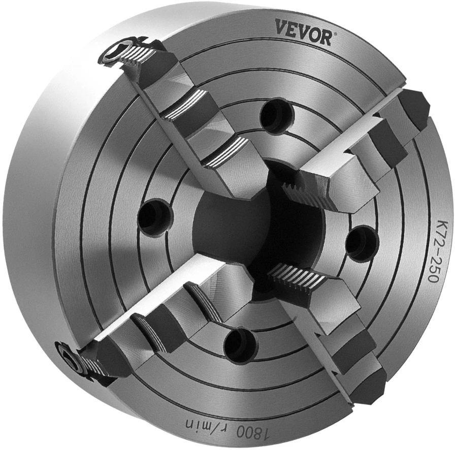 VEVOR 250 mm 4-žandikaulių savaime centruojantis tekinimo staklių griebtuvas
