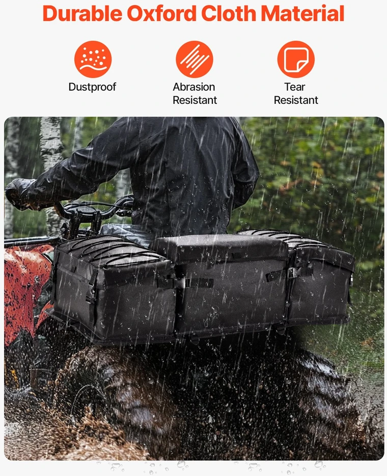 VEVOR 50L ATV galinė daiktadėžė su kempine