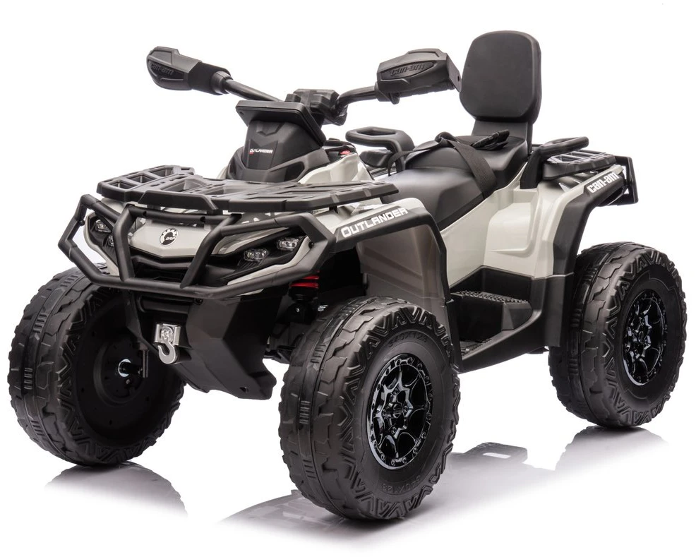 Lean Cars Vaikiškas keturratis Can Am Outlander 4x4 DK-CA005 Pilkas