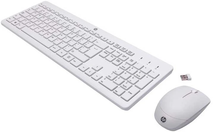 Hewlett Packard (HP) HP 230 Wireless Pelė Klaviatūra Combo - Baltas - US ENG