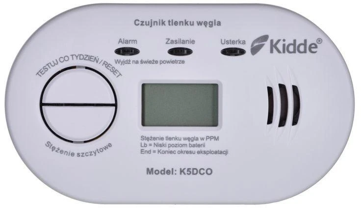 Anglies monoksido jutiklis Kidde K5DCO