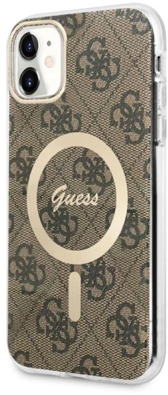 GUESS GUHMN61H44 IPHONE 11 6.1" RUDAS/RUDAS KIETAS DĖKLAS 4G MAGSAFE