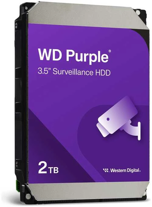 Western Digital HDD AV WD Violetinė (3.5'', 2TB, 256MB, 5400 RPM, SATA 6 Gb/s)