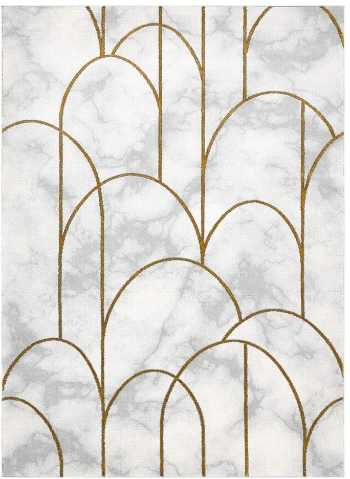 Kilimas 120 × 170 cm, kreminės ir aukso spalvos ESTEMA ARTDECO