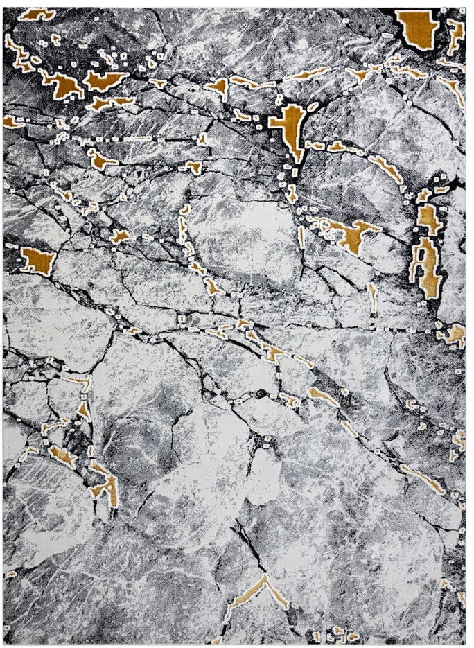 Kilimas 120 × 170 cm, kreminės ir juodos spalvų MOSSE