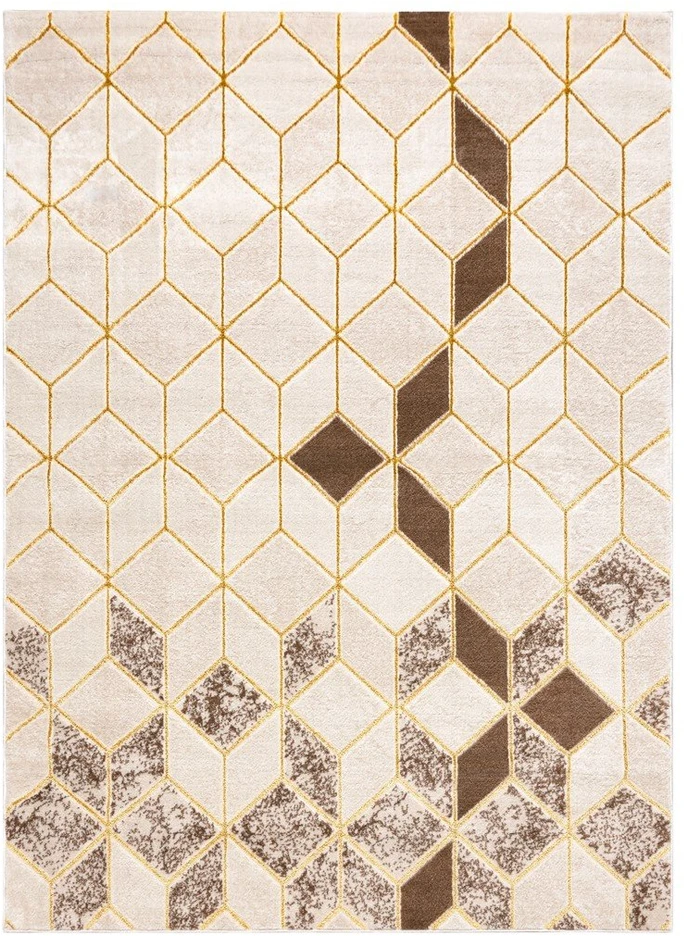 Kilimas 120 × 170 cm, kreminės ir smėlio spalvos TREX