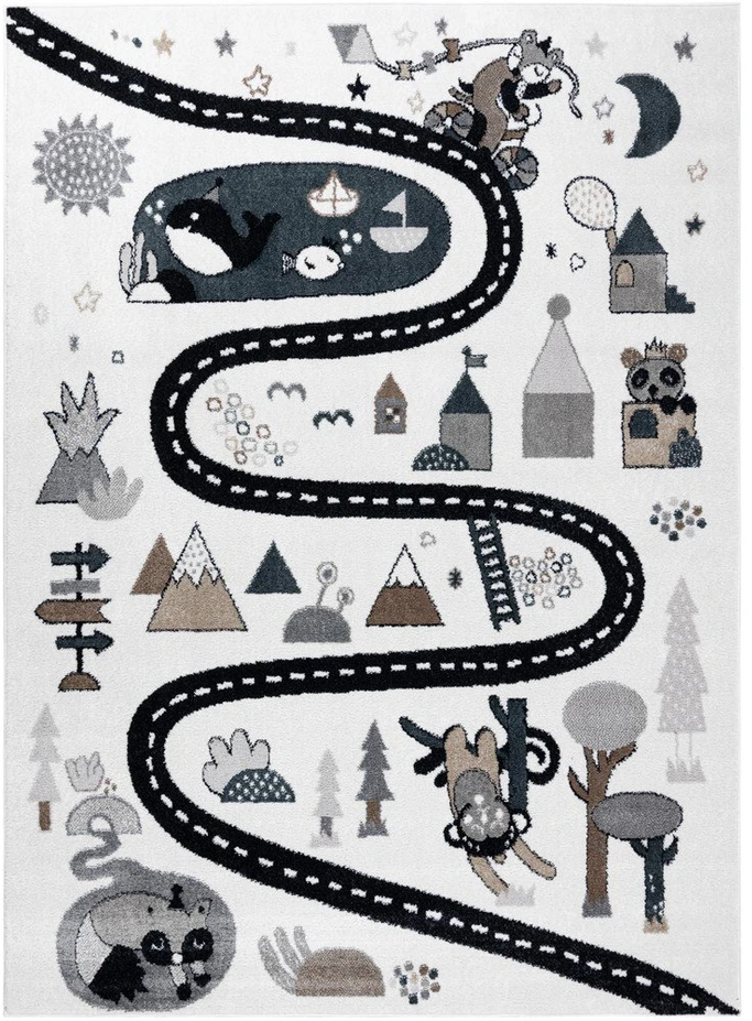 Kilimas 120 × 170 cm, kreminės spalvos BEO ROUTE