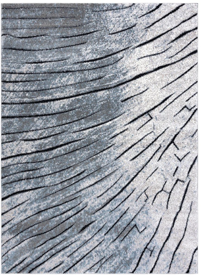 Kilimas 120 × 170 cm, pilkos ir mėlynos spalvos VERS TIMBER