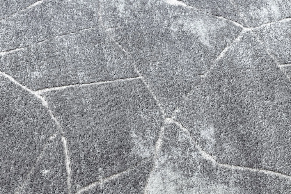 Kilimas 120 × 170 cm, pilkos spalvos TREX MARBLE