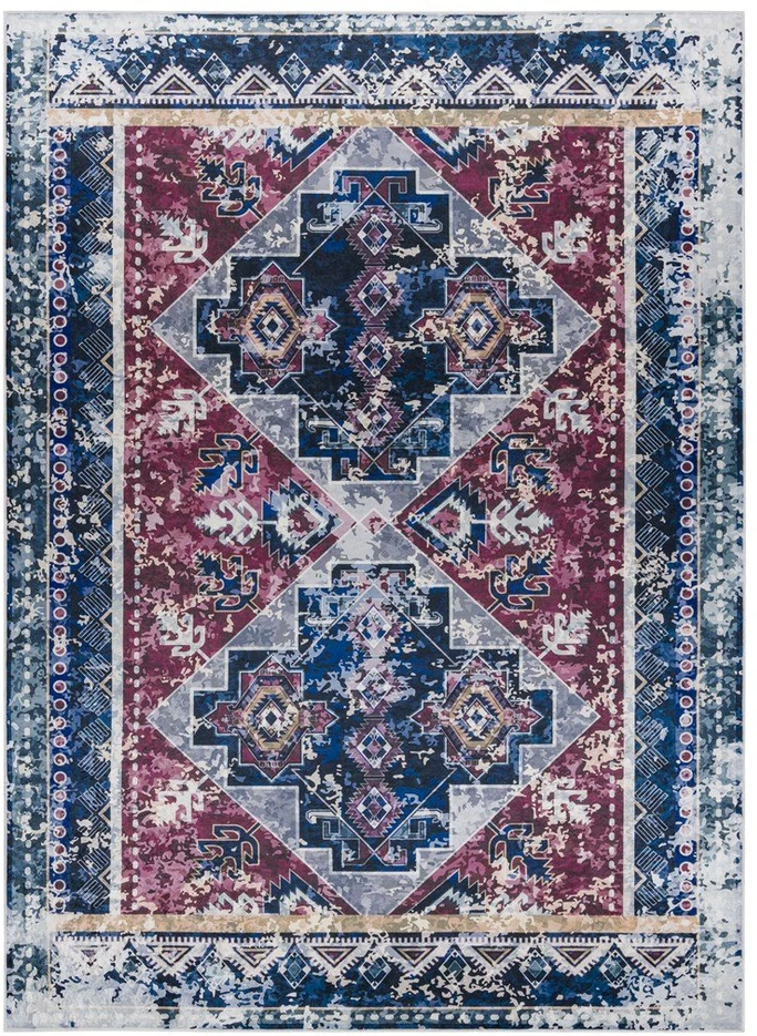 Kilimas 120×170 cm raudona ir mėlyna ARLEN