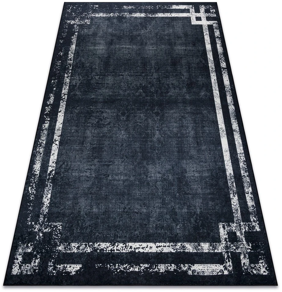 Kilimas 120×170 juoda–balta ARLEN
