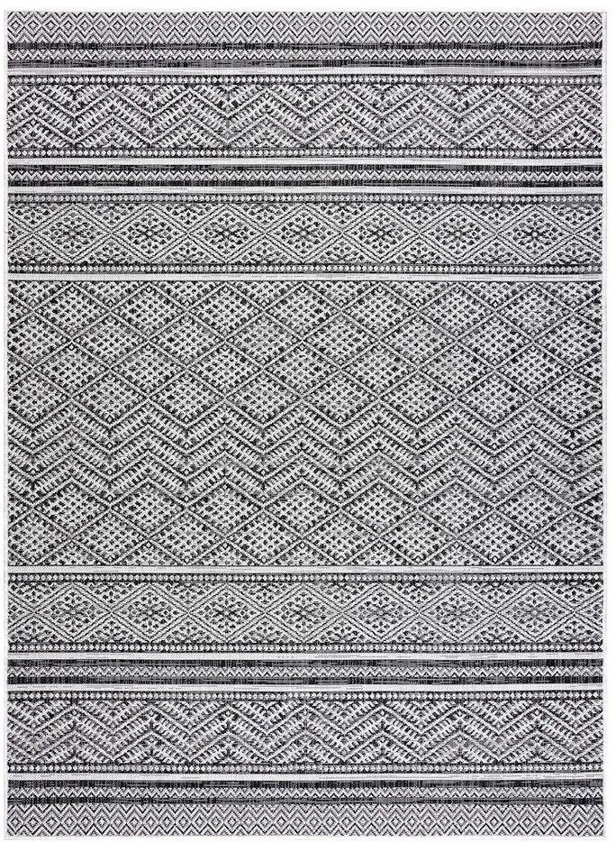 Kilimas 120x170 juoda ir balta VINEA