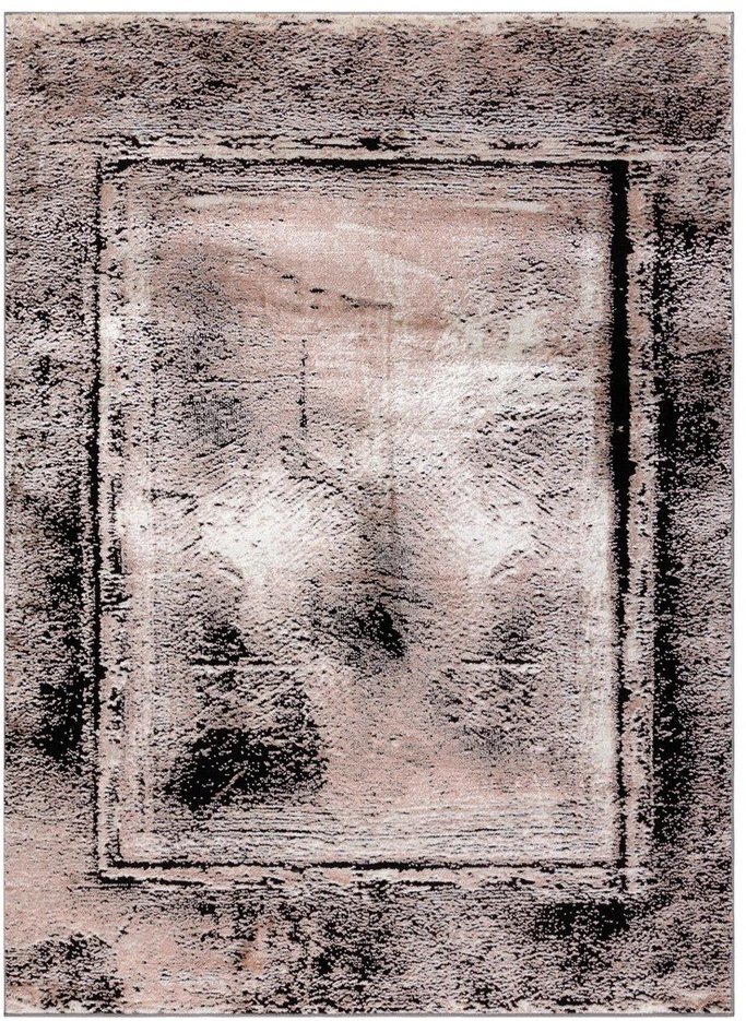 Kilimas 140 × 190 cm, pilkos ir šviesiai rožinės spalvos WELLI VINTAGE