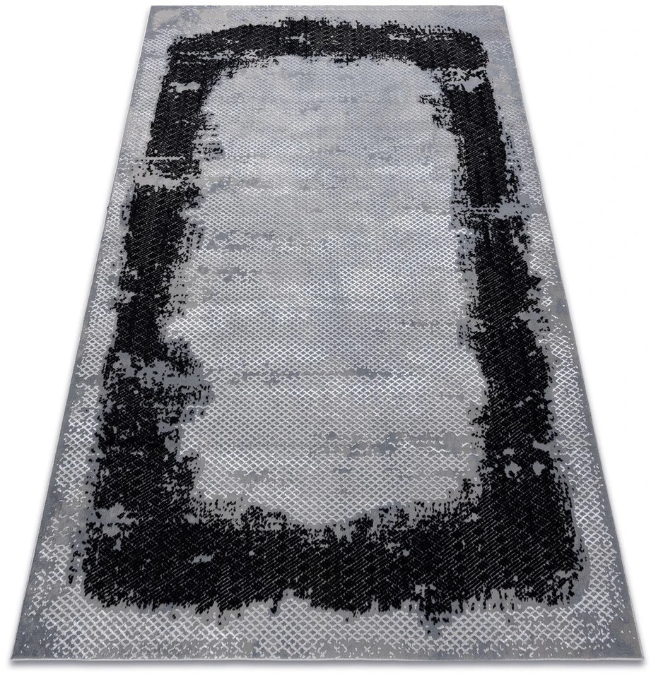 Kilimas 140 × 190 cm, pilkos spalvos IONA FRAME