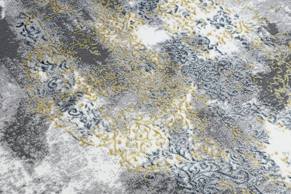 Kilimas 160 × 220 cm, kreminės ir auksinės spalvos WELLI