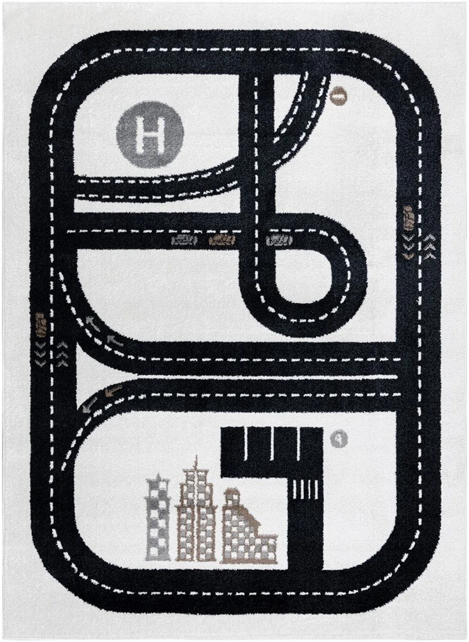Kilimas 160 × 220 cm, kreminės spalvos BEO TRACK