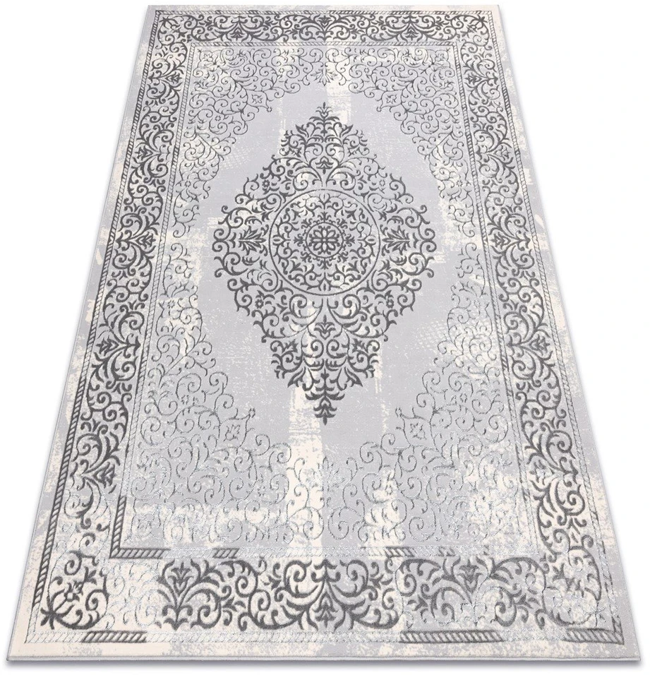 Kilimas 160 × 220 cm, pilkos spalvos IONA ROSETTE